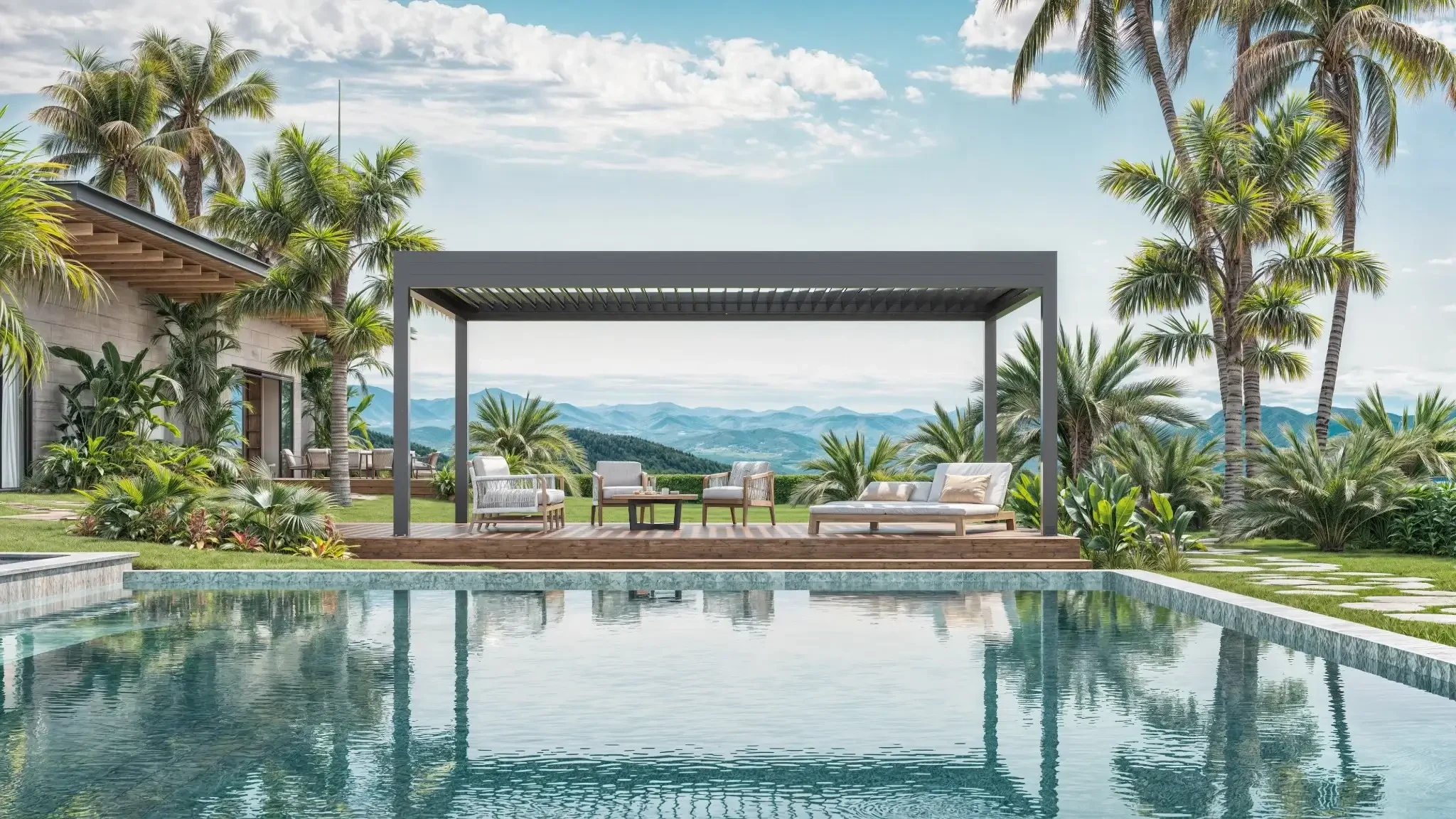 Cortina Hunter Douglas em ambiente residencial